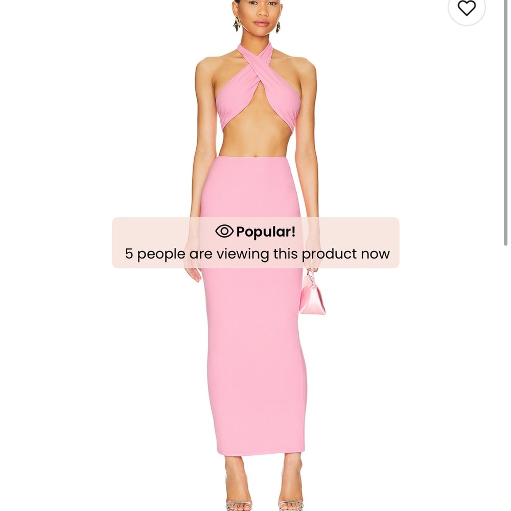 Elegant Pink Maxi 2 piece set